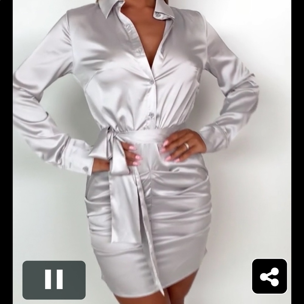 PLT satin dress